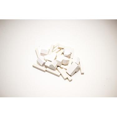 Imagem de YorksGamePieces Peças de reposição de madeira branca para Settlers of Catan