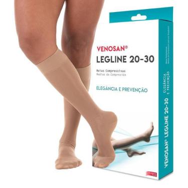 Imagem de Meia Venosan Legline 20-30mmhg 3/4 Feminina - Pé Fechado