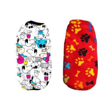 Imagem de Kit 2 Roupas Para Cães-Pijama Snoopy  Suéter Vermelho/Branco - Nicapet