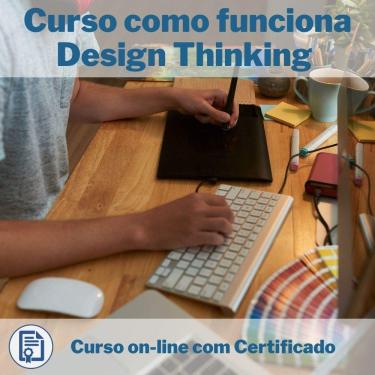 Imagem de Curso Online em videoaula de como funciona Design Thinking com Certificado + 2 brindes