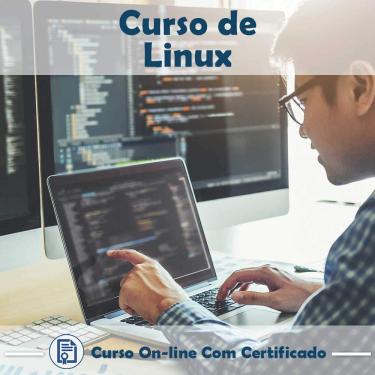 Imagem de Curso online em videoaula sobre Linux com Certificado + 2 brindes