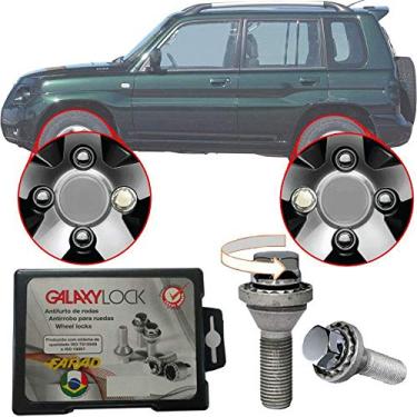 Imagem de Trava Antifurto Anti Roubo de Roda Parafuso Porca Farad Galaxylock Pajero TR4 2004 À 2010 Com Mais de 10.000 Segredos H1/M