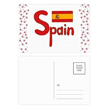 Imagem de Bandeira nacional da Espanha, estampa vermelha, Natal, Natal, celebração, cartão postal Blessing Card