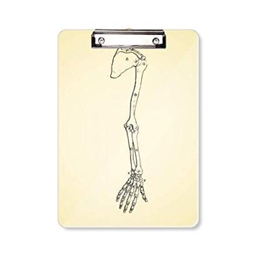 Imagem de Caderno de braço de osso de mão para desenho do corpo humano, pasta, bloco de notas A4