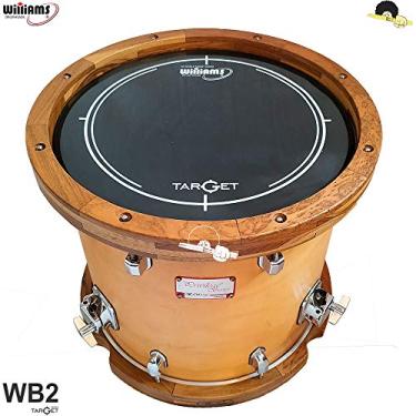 Imagem de Pele para surdo/bumbo - Williams TARGET WB2 Duplo filme Black 16''