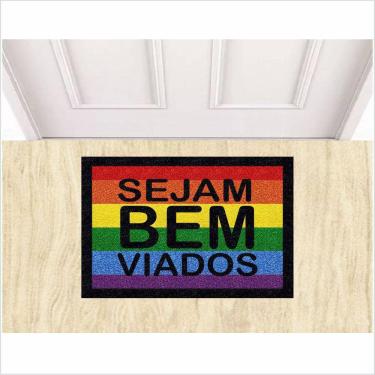 Imagem de Tapete Sejam Bem Viados, Capachos Divertidos Para Entrada.