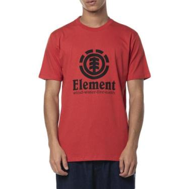 Imagem de Camiseta Element Vertical Color Sm24 Masculina Vermelho