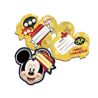 Imagem de Convite de Aniversário Mickey Mouse 08 Unidades