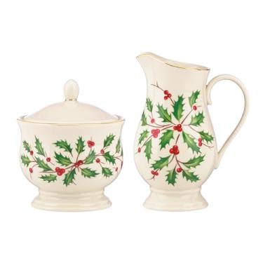 Imagem de Lenox 843319 Conjunto de açúcar e creme de Natal, hospedagem de Natal