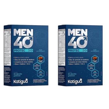 Imagem de Kit 2 Men 40 Protec 60 Capsulas Licopeno Selênio - Katigua