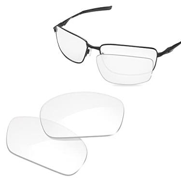 Imagem de Glintbay Lentes de óculos de sol de substituição 100% precisas para Oakley Splinter - Transparente, não polarizada
