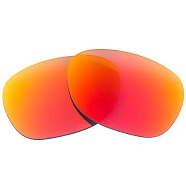 Imagem de LenzFlip Lentes de reposição polarizadas compatíveis com óculos de sol Rayban New Wayfarer RB2132 de 58 mm - fabricadas nos EUA -, Cinza polarizado com espelho vermelho, 58mm