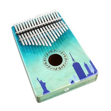Imagem de 17 teclas Kalimba polegar piano dedo mini instrumento musical para iniciantes cromático kalimba marimba (3)