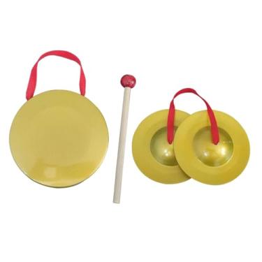 Imagem de Generic Mini pratos manuais gongo instrumento musical de percussão para celebração de feriados, 12cm