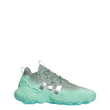 Imagem de adidas Tênis de basquete TRAE Young 3, Pulse Mint/Prata Metálico/Prata Gr, 40