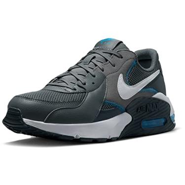 Imagem de NIKE Tênis de corrida masculino Air Max Excee, Cinza ferro, branco, foto, azul, obsidiana escura, 11 UK