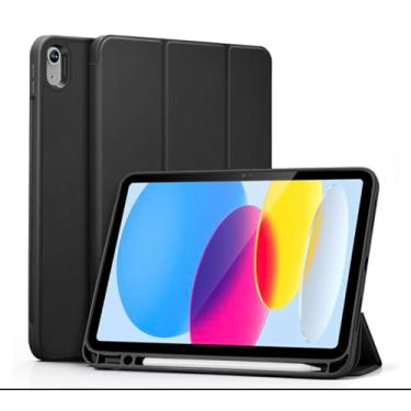 Imagem de Capa Case PREMIUM Anti Impacto com função sleep e suporte para Apple Pencil - compatível com iPad 10th de 10.9 polegadas E iPad 11th 2025 Chip A16