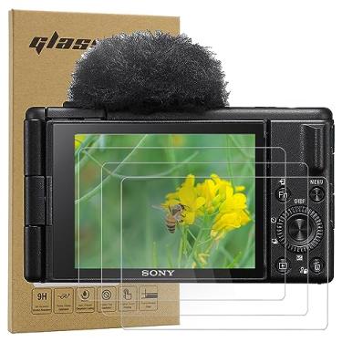 Imagem de Macolink Protetor de tela para Sony ZV-1 ZV-1M2 ZV-1F ZV-E10 FX3, filme de vidro temperado para Sony DSC-RX100M3/4/5/6/7 (pacote com 3)