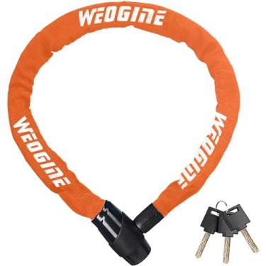 Imagem de Cadeado de corrente antifurto resistente - trava de segurança de 2,72 m com 3 chaves, à prova d'água para scooter, motocicleta, porta, portão, cerca