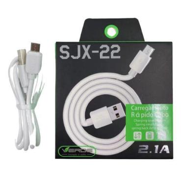 Imagem de Cabo Micro Usb V8 Turbo 2.1a 1 Metro - verde