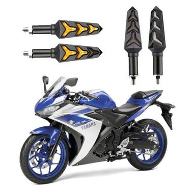Imagem de KIT 4 Seta Sequencial Pisca de Led Universal Estrela Modelo P09S Moto 