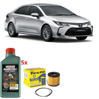 Imagem de Kit Revisão Castrol 5w30 Corolla 2.0 2011 A 2018.
