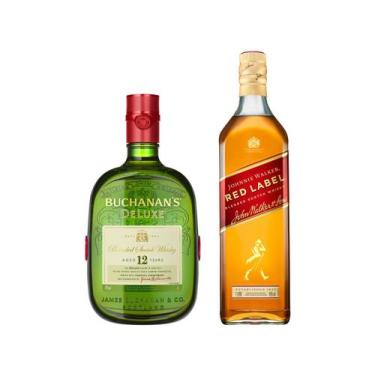 Imagem de Whisky Buchanans Deluxe 12 anos Blended  - 1L + Whisky Johnnie Walker 