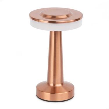 Imagem de Luminária De Mesa Abajur Led 2600 Mah Usb Recarregável Rose - mori, Ro