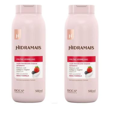 Imagem de kit 2 Creme Loção Corporal Hidramais Frutas Vermelhas 500ml
