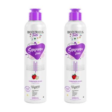 Imagem de Kit 2 shampoo fun limpeza cabelos liso 240 ml bio extratus - BIOEXTRAT