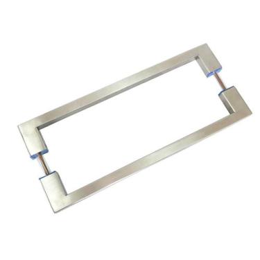 Imagem de Puxador De Porta Duplo Em Aço Inox 30cm Modelo Soft - DECORPLACE, Esco
