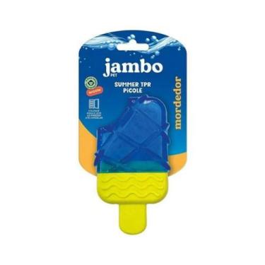 Imagem de Picolé TPR Azul e Verde - Mordedor para caes gelado Refrescante para P