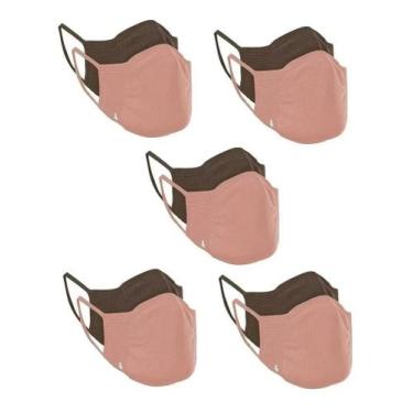 Imagem de Mascara lupo kit 10 unidades cor nude e marrom