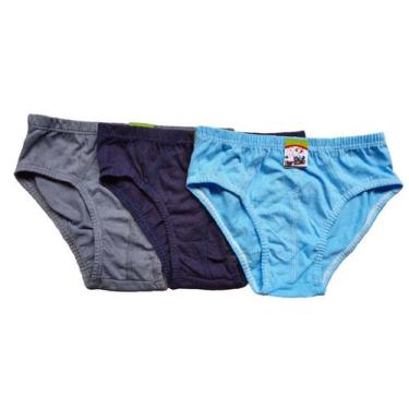 Imagem de Kit 10 Cuecas Slip Infantil Algodão Atacado - TAM G - Atacadão Da Luiz