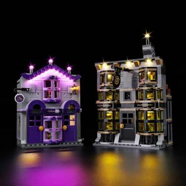 Imagem de Kyglaring LED Light Kit Compatible with Lego 76439 Set, Lighting Accessories for Ollivander & Madam Malkin's Robes Building Set, Lights Only, Classic Version.