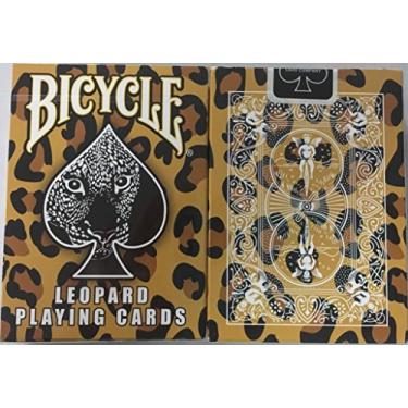 Imagem de Bicycle Baralho Leopard Deck – Design traseiro de pele de leopardo