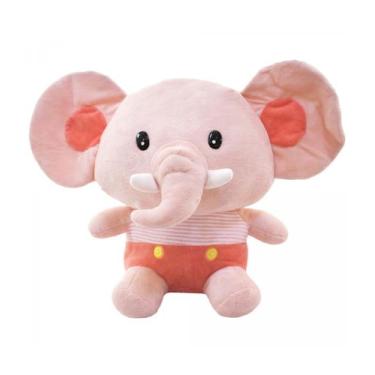 Imagem de Elefante De Pelúcia Bebe Orelhudo 36Cms - Fofy Toys, Rosa