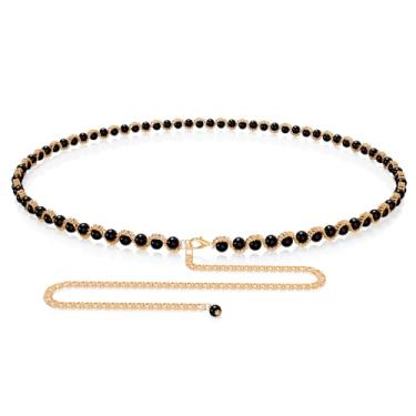 Imagem de Cinto de corrente plus size para mulheres, corrente extra longa, corrente de cinto grosso ajustável, XXX-Large, Liga de alumínio, Sem Pedra Preciosa