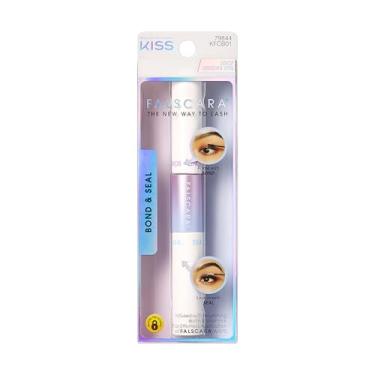 Imagem de KISS Cola e vedação de extensão de cílios Falscara DIY infundida com biotina e vitamina E – Adesivo de cílios forte e suave e confortável para uso durante todo o dia para uso com lenços de cílios