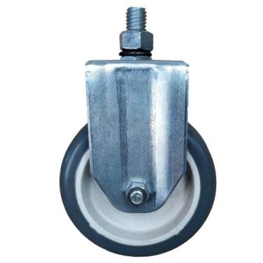 Imagem de Rodízio Rosca Fixa 4 Pol. Roda em Borracha Plástica 80kg * 2172 - Cols