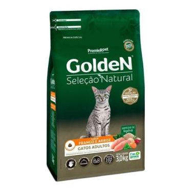 Imagem de Golden Seleção Natural Gatos Adultos Frango Arroz 3kg - Premier