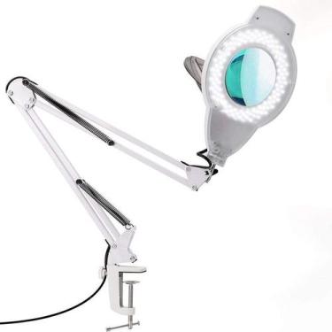 Imagem de Lupa Luminária Profissional 10x Led Estética Com Garra - ZEM, 110V/220
