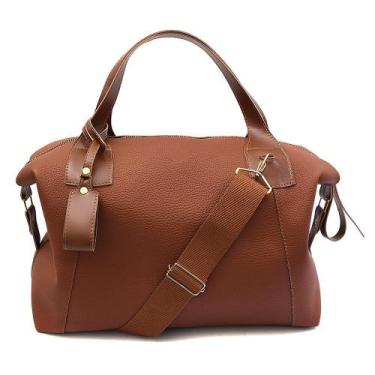 Imagem de Bolsa Feminina Milão material ecológico Premium Moderna e Versátil Mel