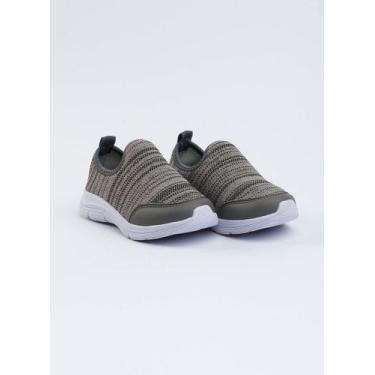 Imagem de Tênis Infantil Molekada Menino Cinza Slip On, 29
