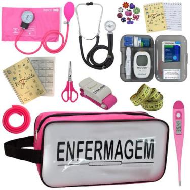 Imagem de Kit Enfermagem Completo Top + Medidor Glicose  - PREMIUM, P.A. MED, IN