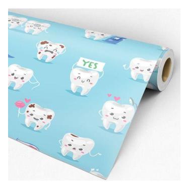 Imagem de Papel De Parede Decorativo Baby Consultório Dentista - 2,50m - DEKAL D