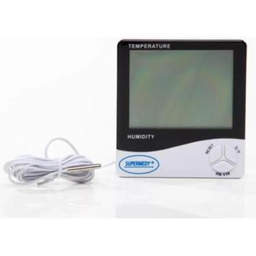 Imagem de Relógio Temperatura Umidade Termohigrômetro Digital Supermed - SuperMe