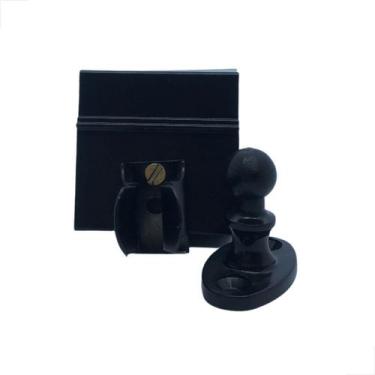 Imagem de Fixador De Porta De Vidro Temperado Pressão G1871 Preto - Glasspeças