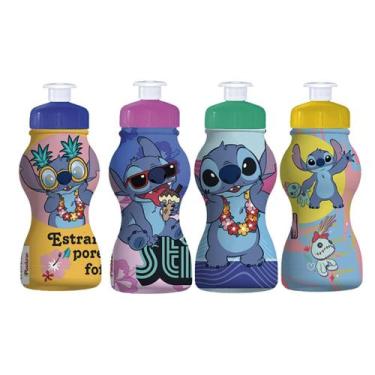 Imagem de Kit 5 Garrafas Stitch 250ml Squeeze Lembrancinha - PLASDURAN