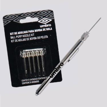 Imagem de Kit Umbro Calibrador Caneta + Agulhas para Bomba de Ar, Único